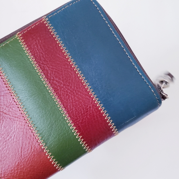 Vintage Fossil Large Leather Travel Wallet - Picture 7 of 16